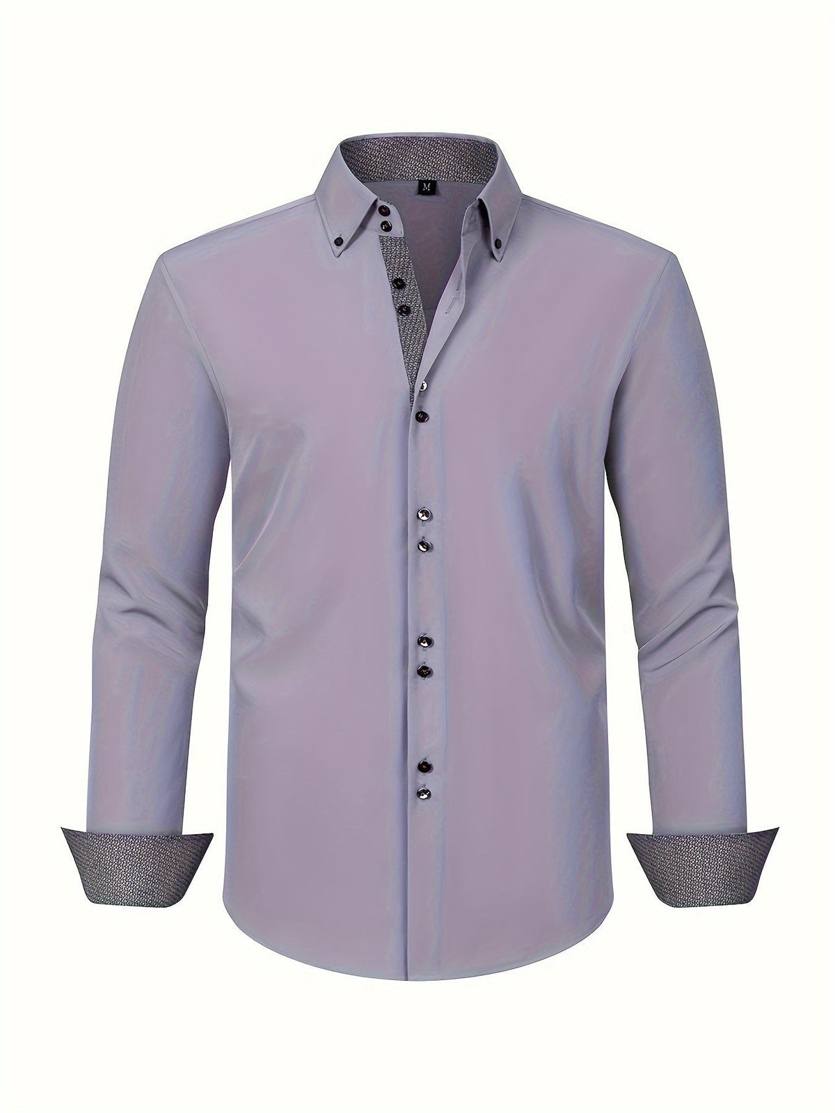 Chemise légère élégante à détails contrastés coupe confortable homme – Larmor