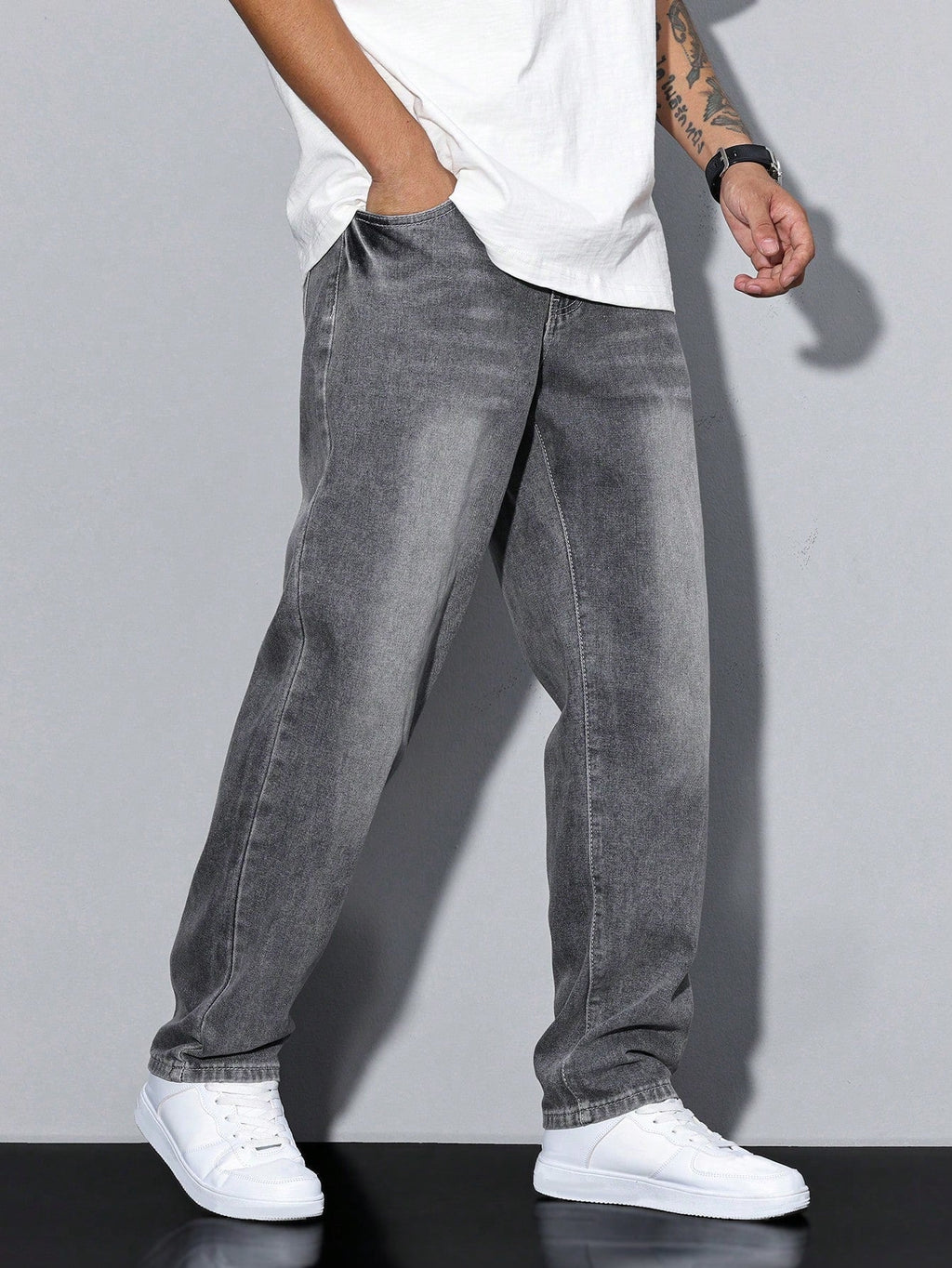Jean baggy en denim coupe ample confortable pour le quotidien homme – Callian