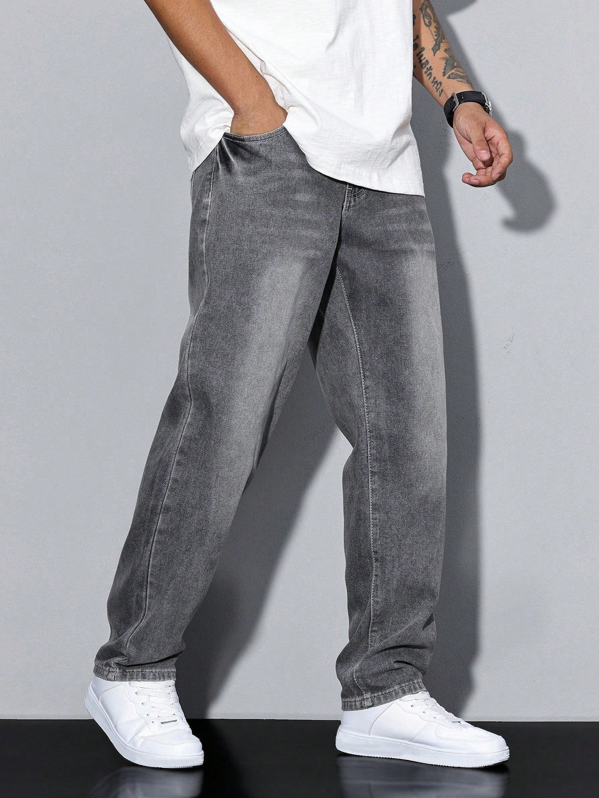 Jean baggy en denim coupe ample confortable pour le quotidien homme – Callian