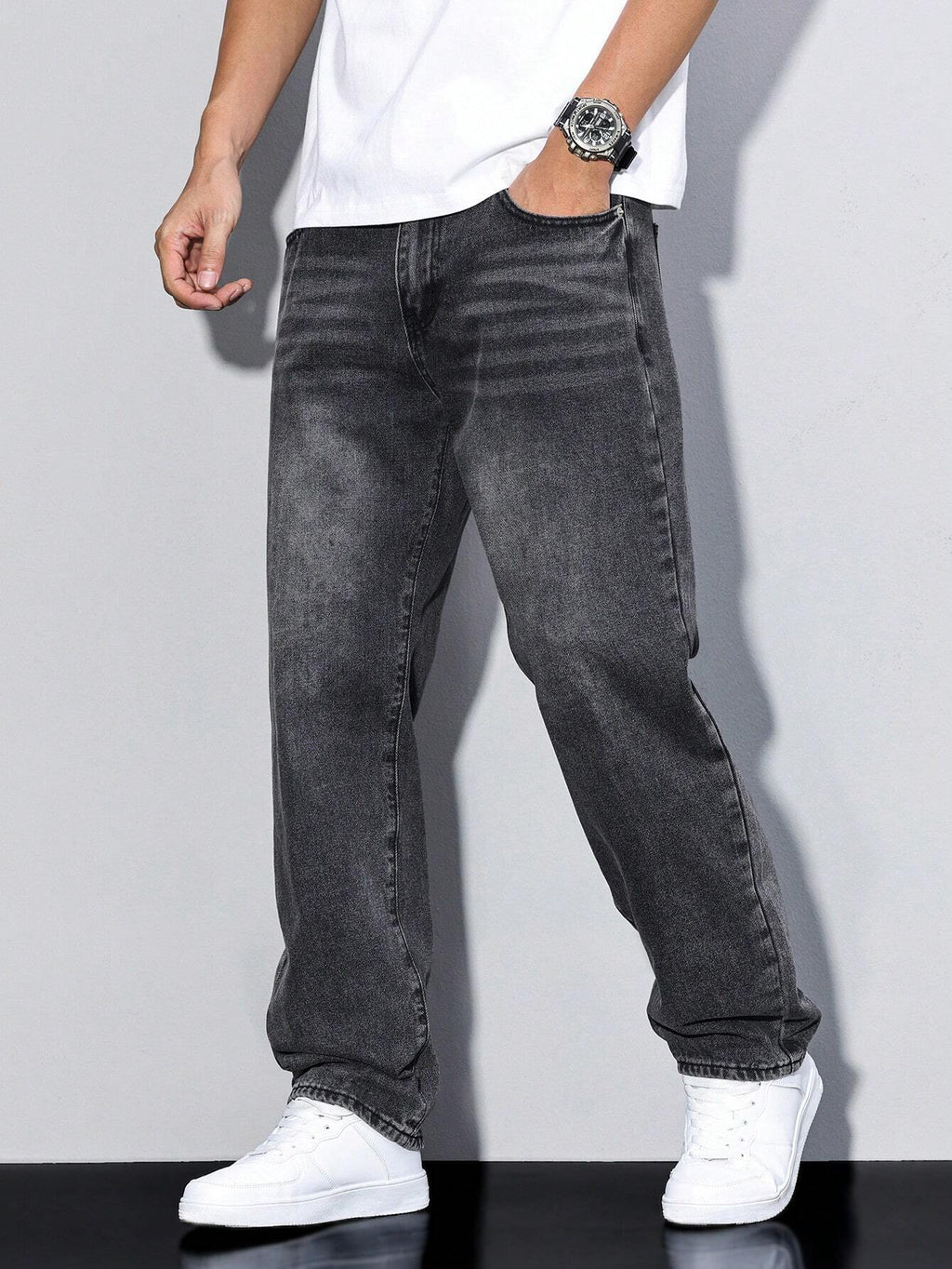 Jean baggy en denim coupe ample confortable pour le quotidien homme – Callian