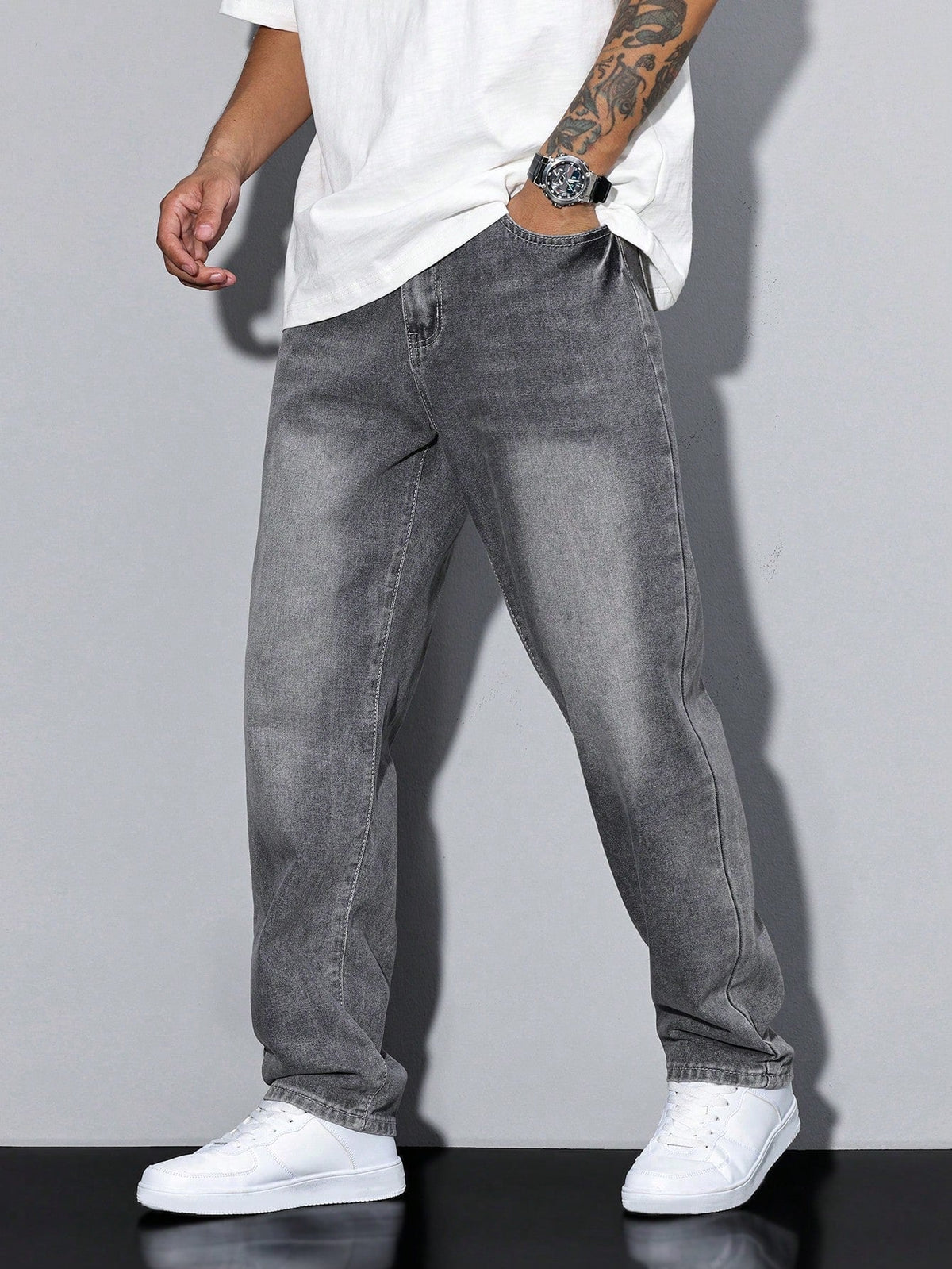 Jean baggy en denim coupe ample confortable pour le quotidien homme – Callian