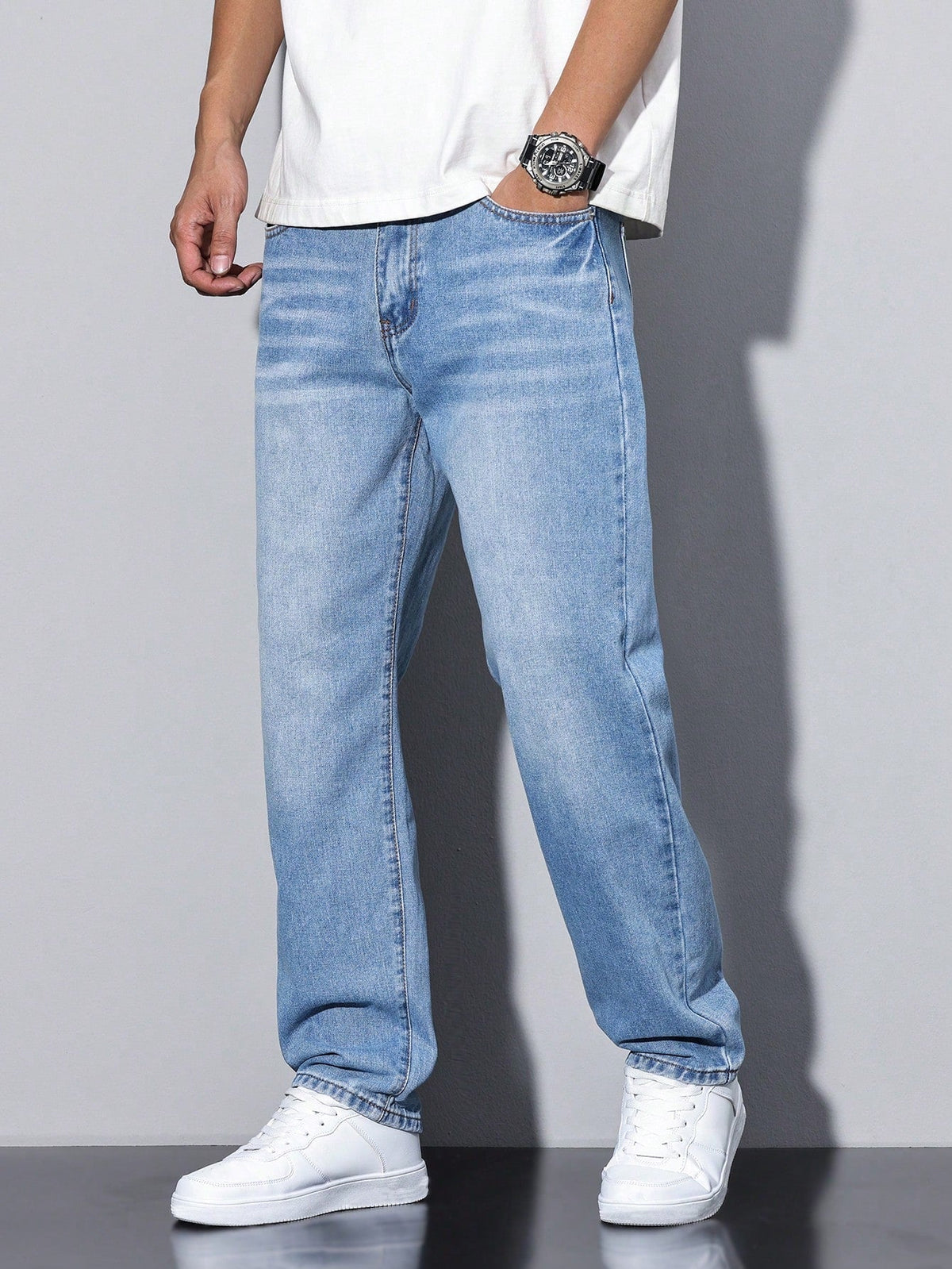 Jean baggy en denim coupe ample confortable pour le quotidien homme – Callian