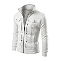 Veste zippée à col montant poches multiples style urbain pratique homme – Langon