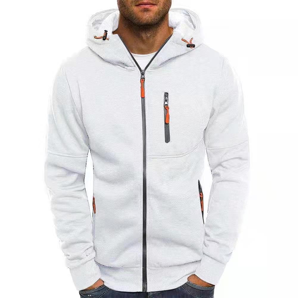 Sweat à capuche zippé poches kangourou coupe confort homme – Chenonceau