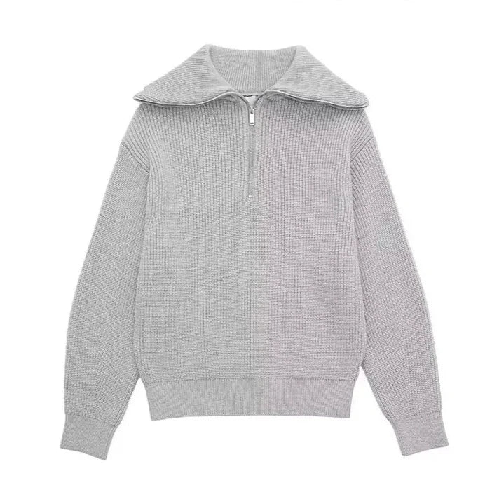 Pull rayé col zippé style marin élégant maille homme – Eymet