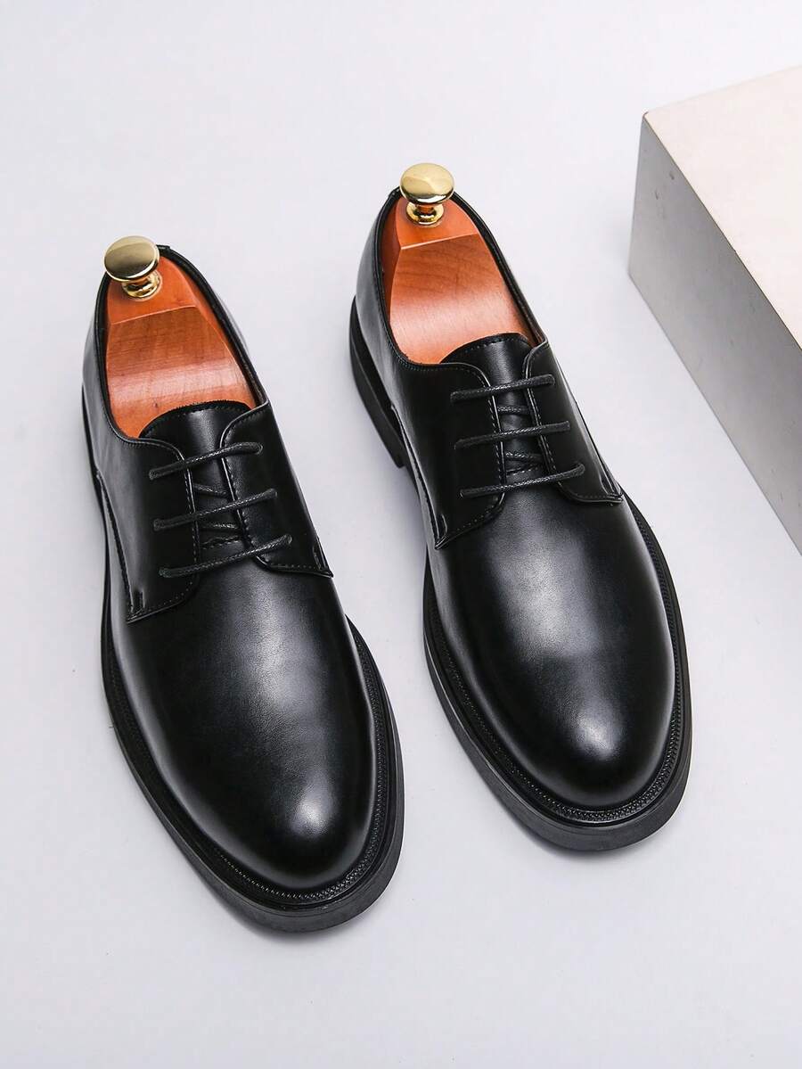 Derbies à bout arrondi semelle plate au style intemporel homme – Mail