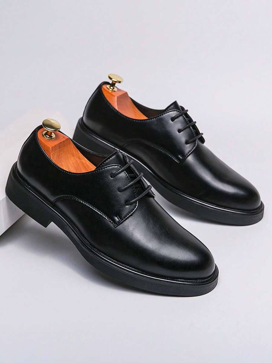 Derbies à bout arrondi semelle plate au style intemporel homme – Mail