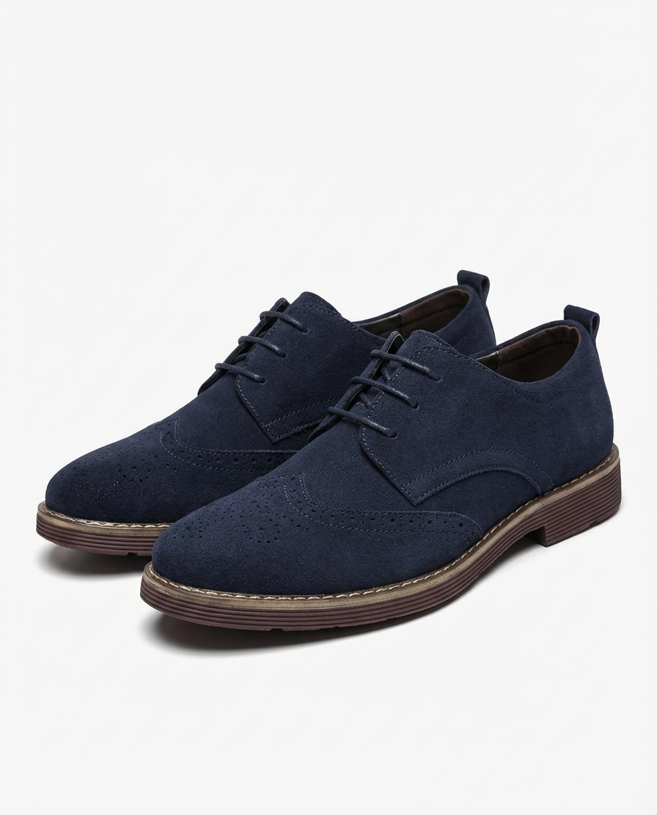 Derbies perforées à lacets semelle contrastée allure sobre homme – Luynes