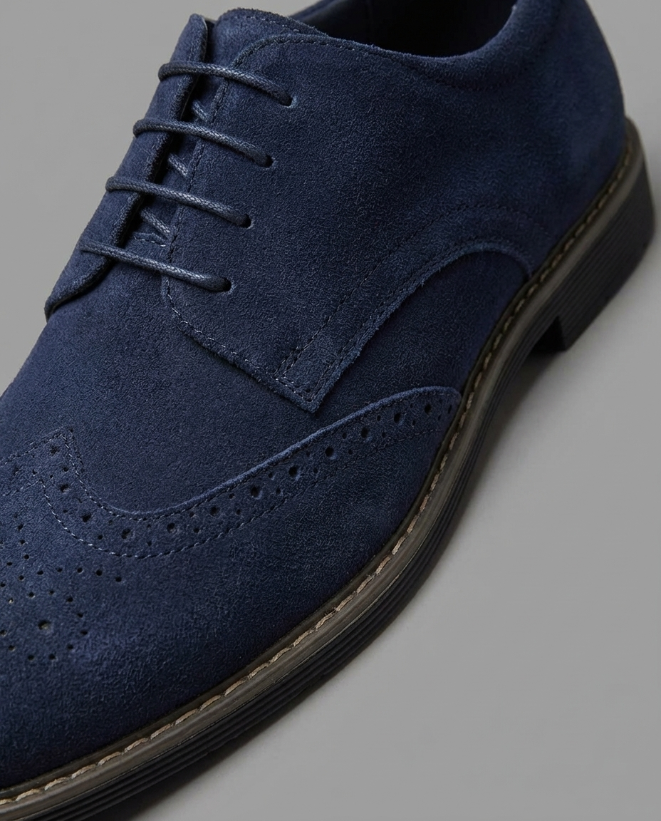 Derbies perforées à lacets semelle contrastée allure sobre homme – Luynes