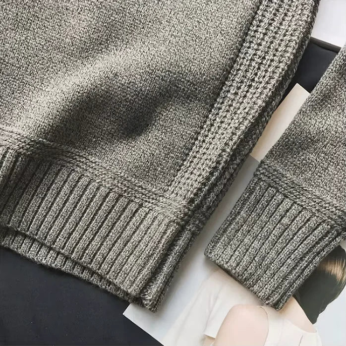Pull en maille à motif alpin