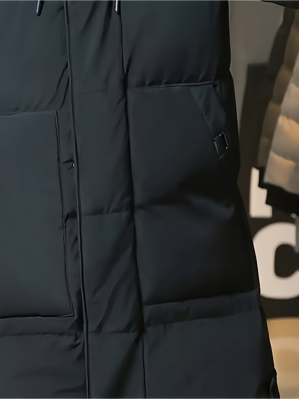 Doudoune longue à capuche et cordon de serrage ajustable homme – La Teste