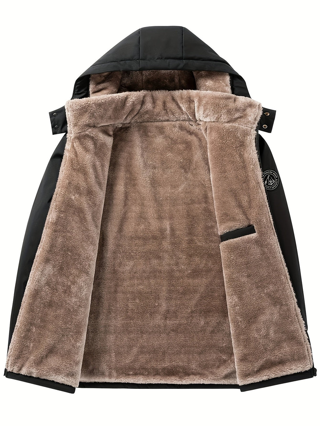 Doudoune matelassée à capuche amovible col fausse fourrure homme – Ciboure