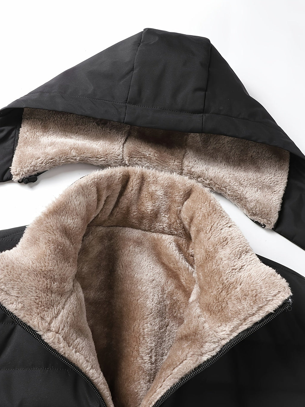 Doudoune matelassée à capuche amovible col fausse fourrure homme – Ciboure