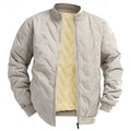 Doudoune courte style bomber matelassée col montant doublure polaire homme – Saint-Palais