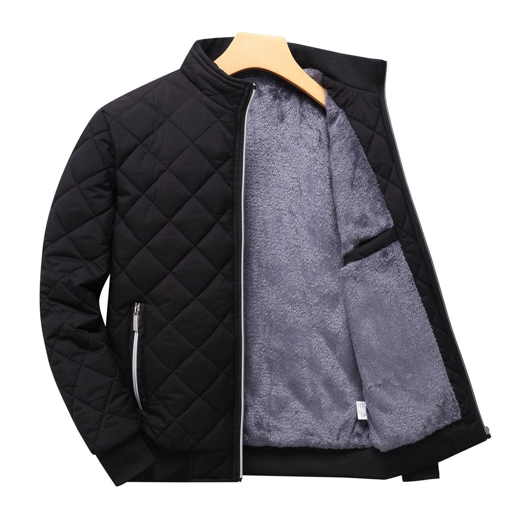 Doudoune courte matelassée style bomber doublure polaire poche zippée homme – Itxassou