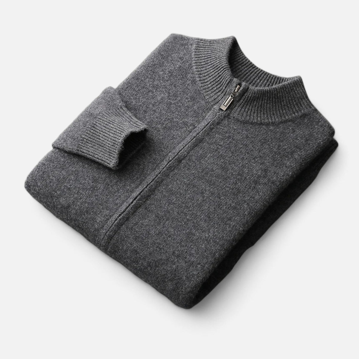 Cardigan zippé en laine mérinos au chic discret homme – Beaumes
