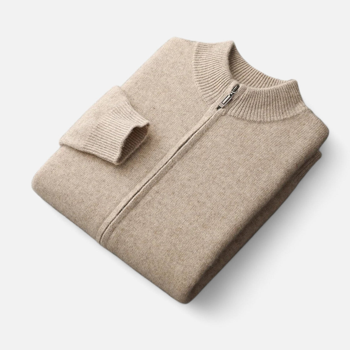 Cardigan zippé en laine mérinos au chic discret homme – Beaumes