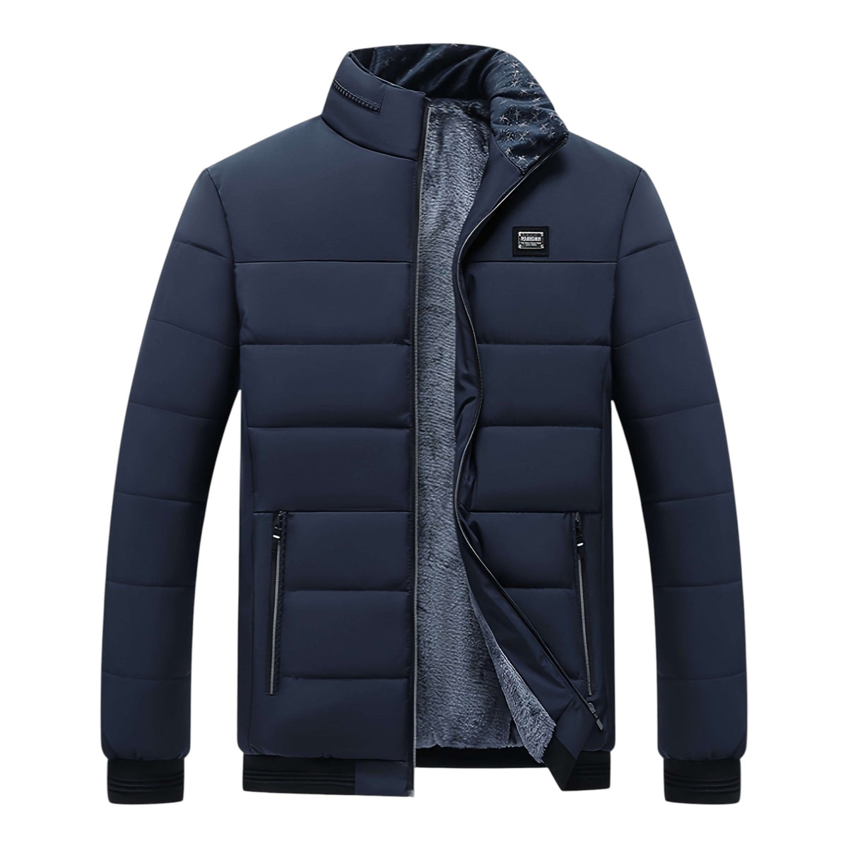 Veste d'hiver zippée col montant matelassée