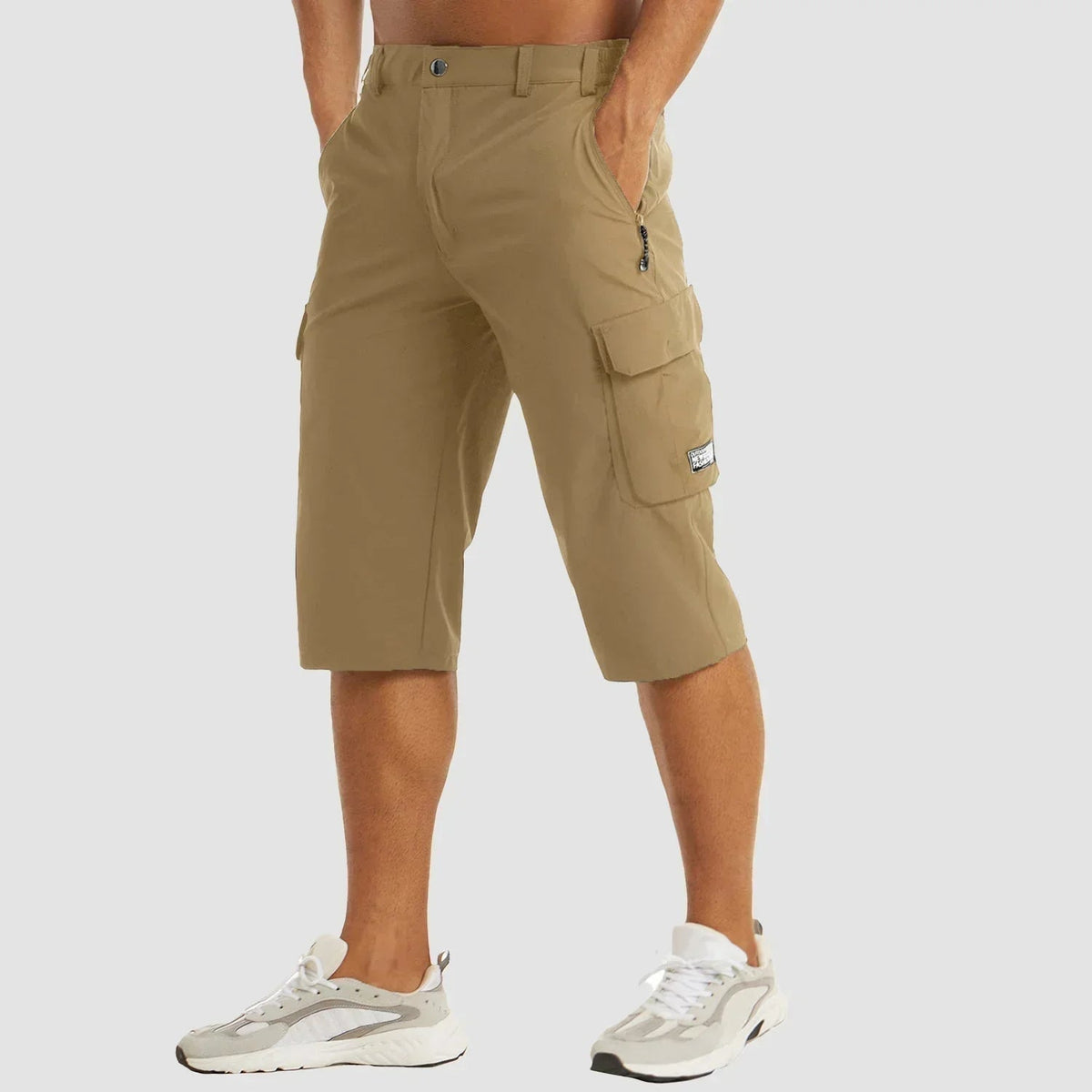 Bermuda cargo stretch poches utilitaires coupe longue homme – Coulanges