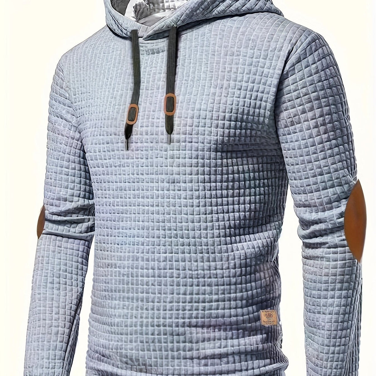 Sweat à capuche gaufré avec coudières