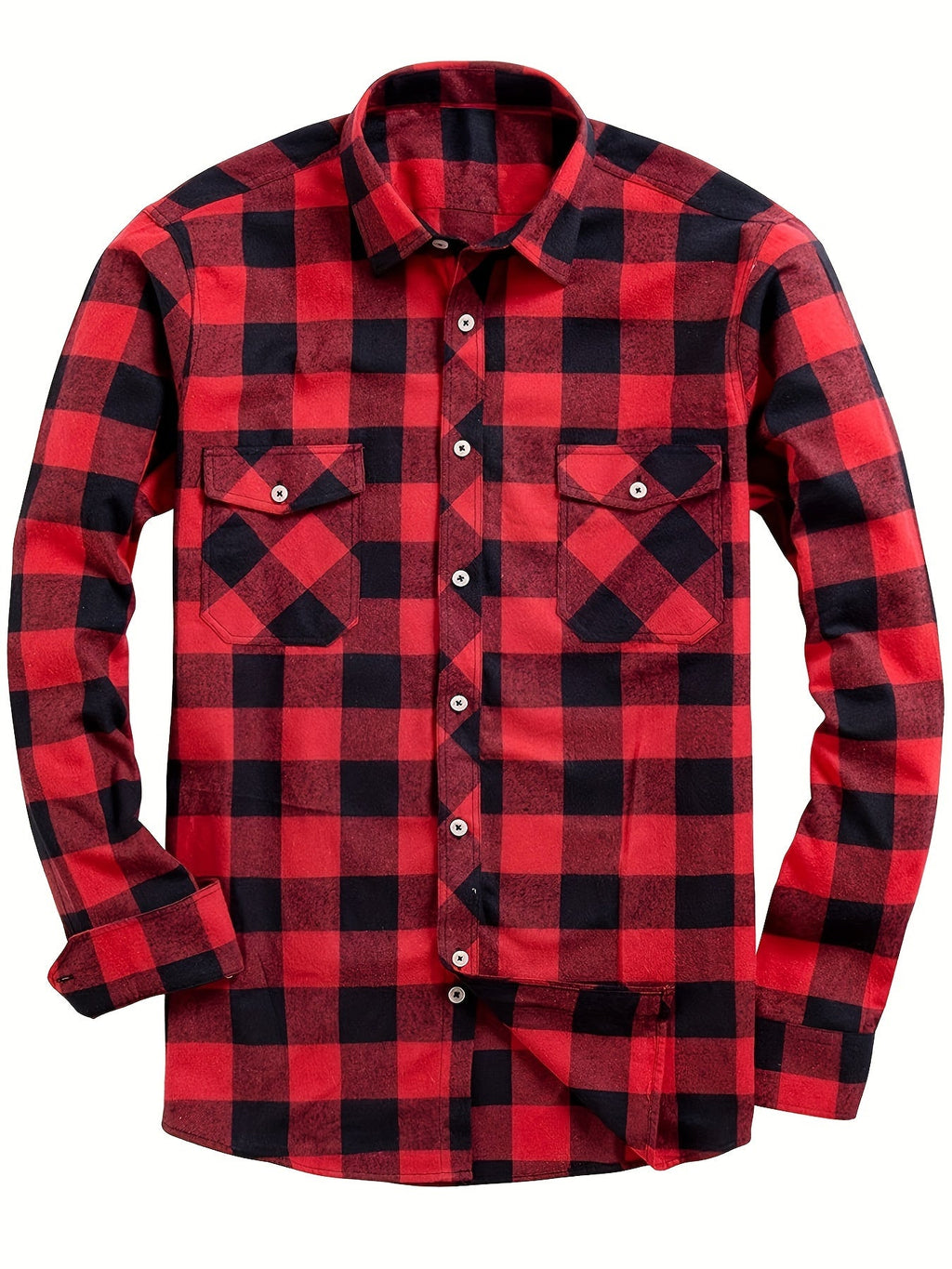 Chemise à grands carreaux deux poches