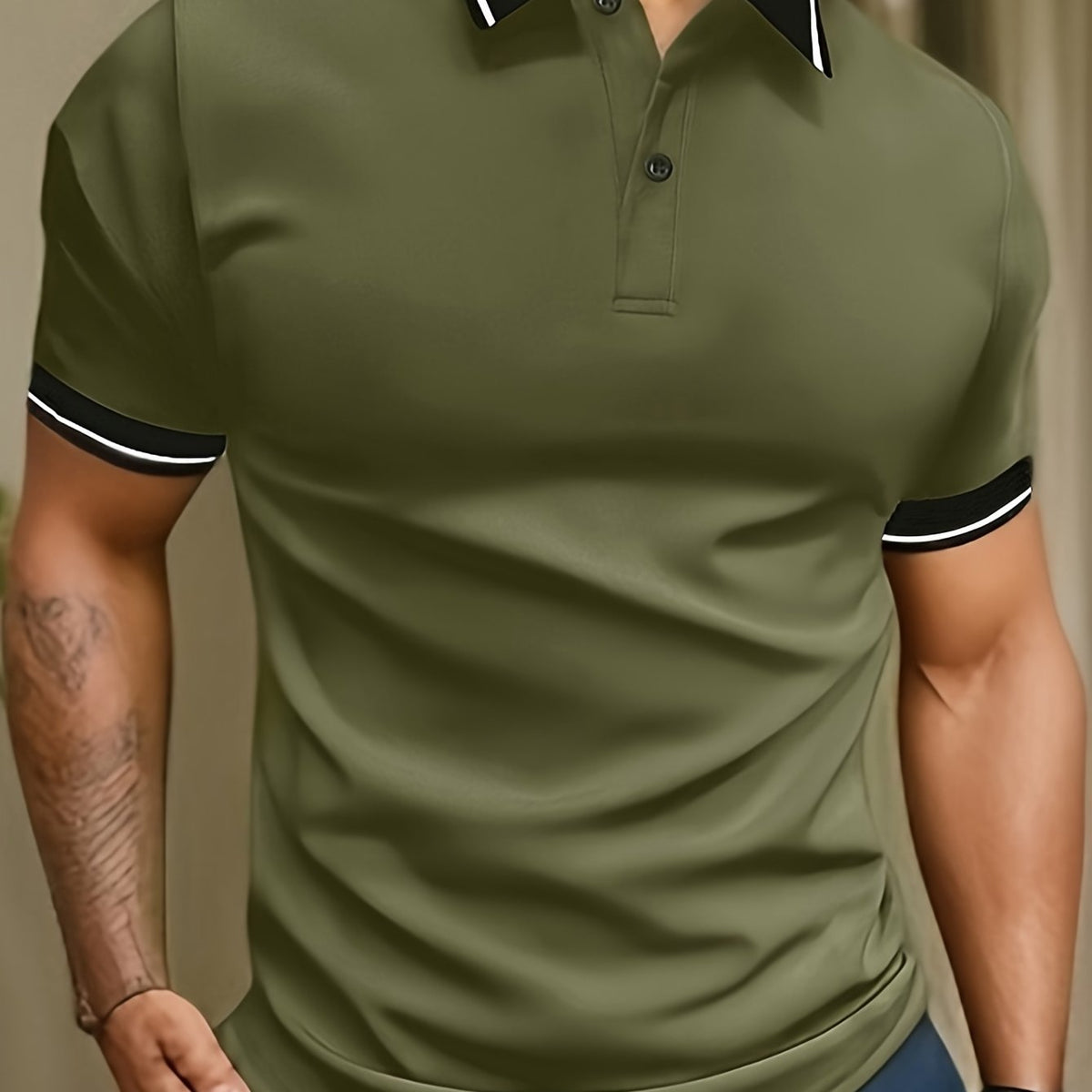 Chemise d'été en maille manches courtes