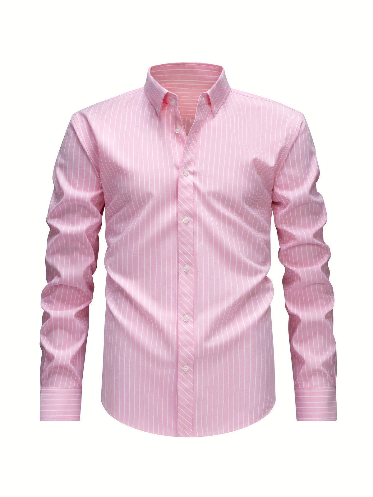 Chemise à rayures verticales manches longues