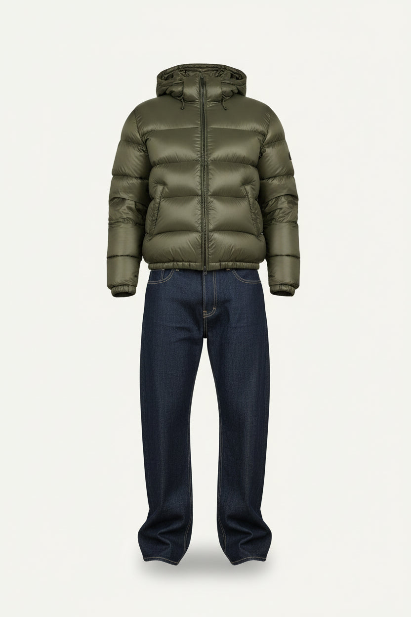Veste matelassée doublée sherpa à capuche chaude hiver homme – Tonnerre