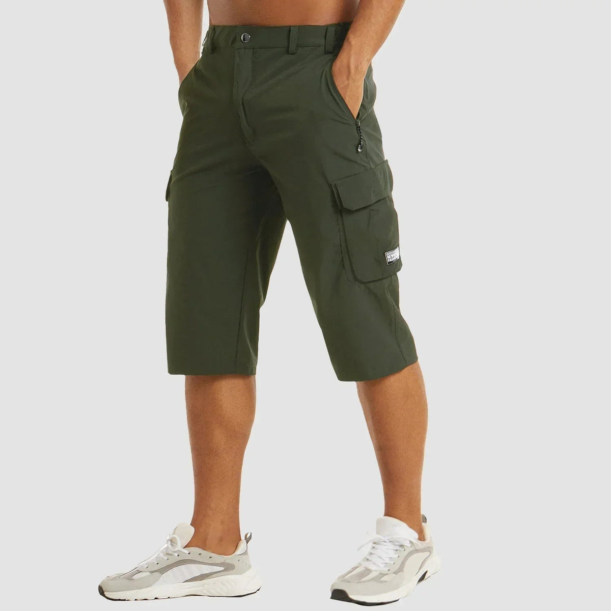 Bermuda cargo stretch poches utilitaires coupe longue homme – Coulanges