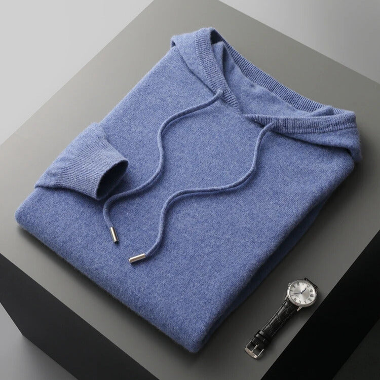 Sweat à capuche en maille beige