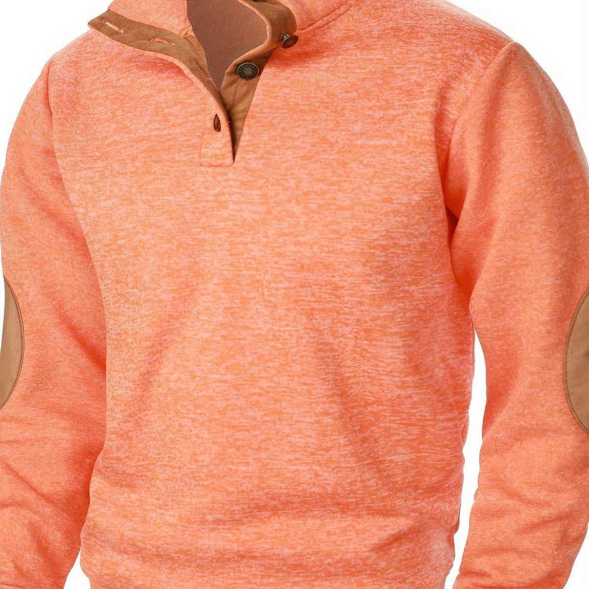 Pull en maille col montant boutonné