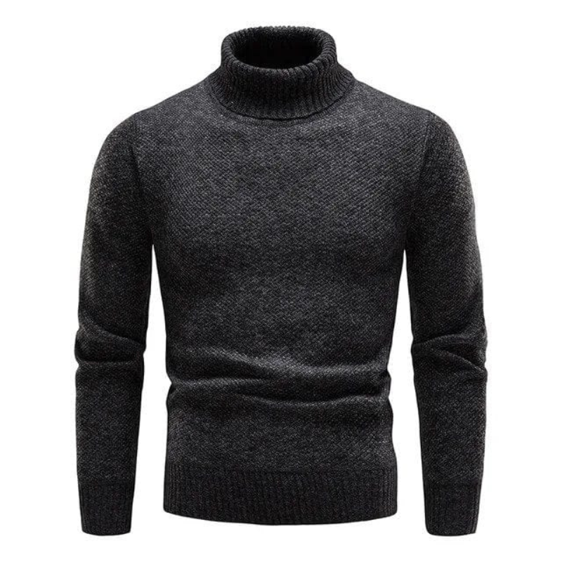 Pull col roulé en maille minimaliste à la finition soignée homme – Digne