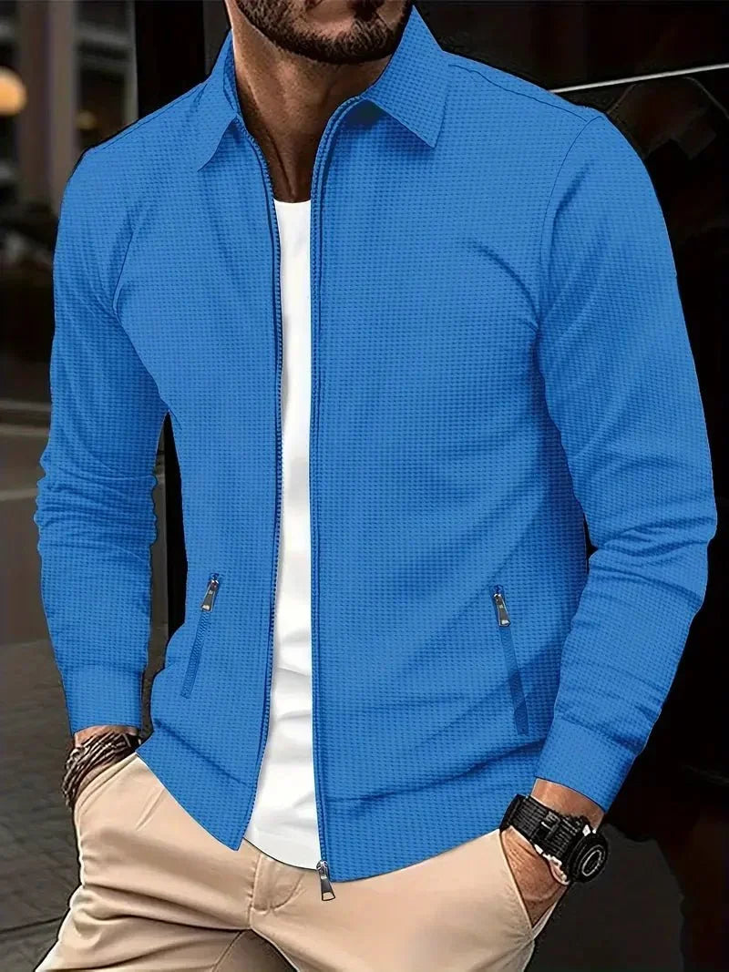 Cardigan zippé à col montant