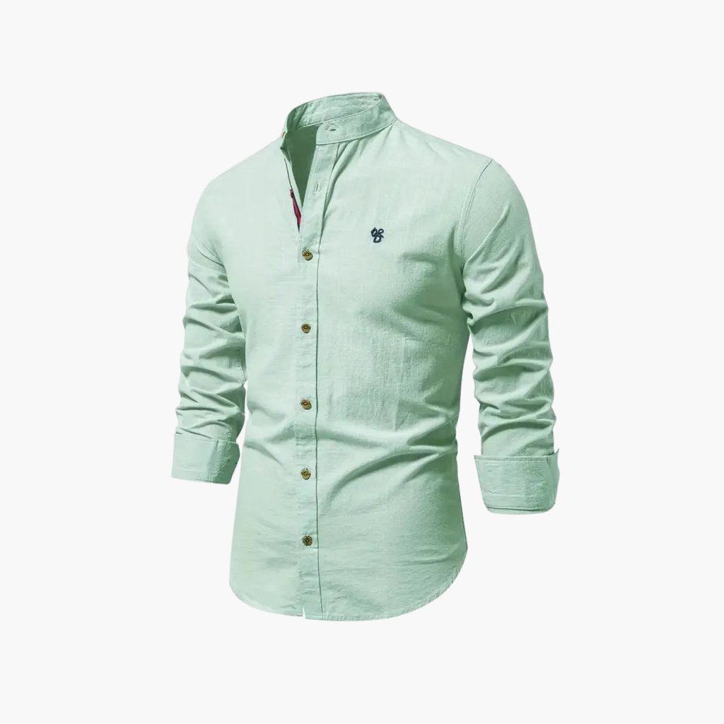 Ensemble chemise col mao et short au style intemporel homme – Bréa