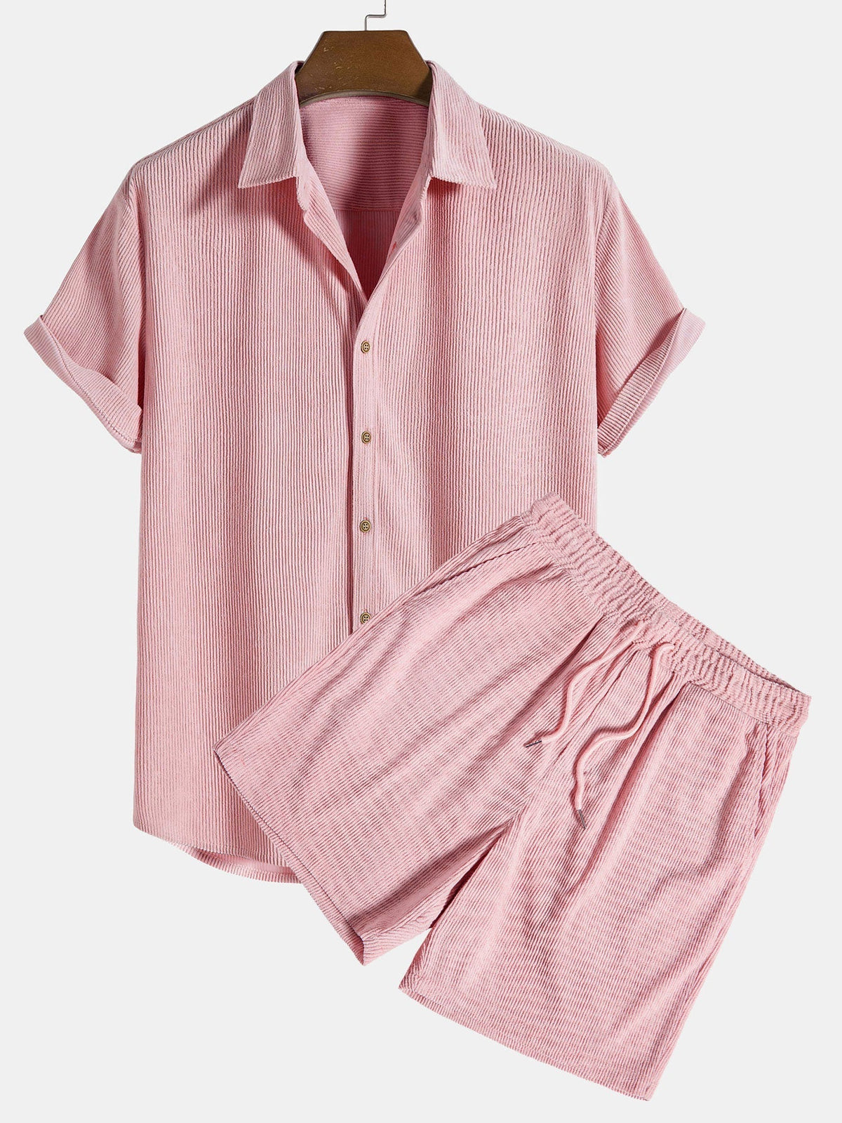 Ensemble chemise à manches courtes et short au style intemporel homme – Cambronne