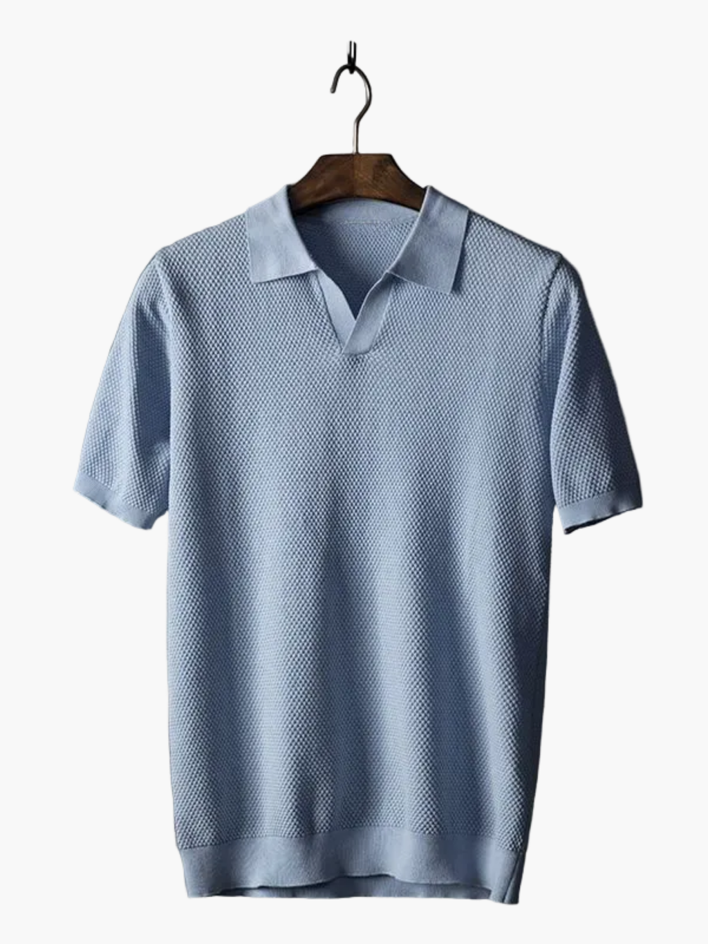 Ensemble polo à col classique et pantalon assorti motif texturé homme – Rivedoux