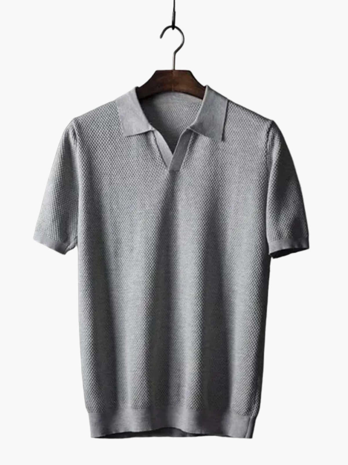 Ensemble polo à col classique et pantalon assorti motif texturé homme – Rivedoux