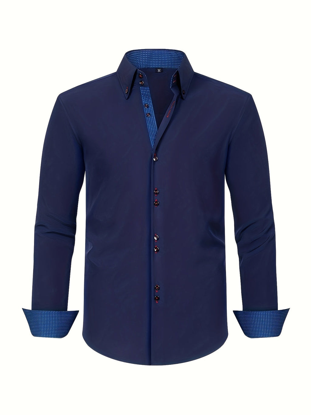 Chemise légère élégante à détails contrastés coupe confortable homme – Larmor