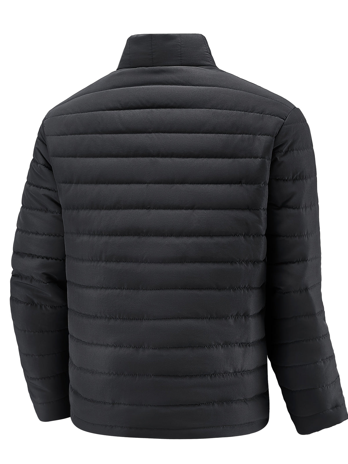 Veste noire zippée à col haut