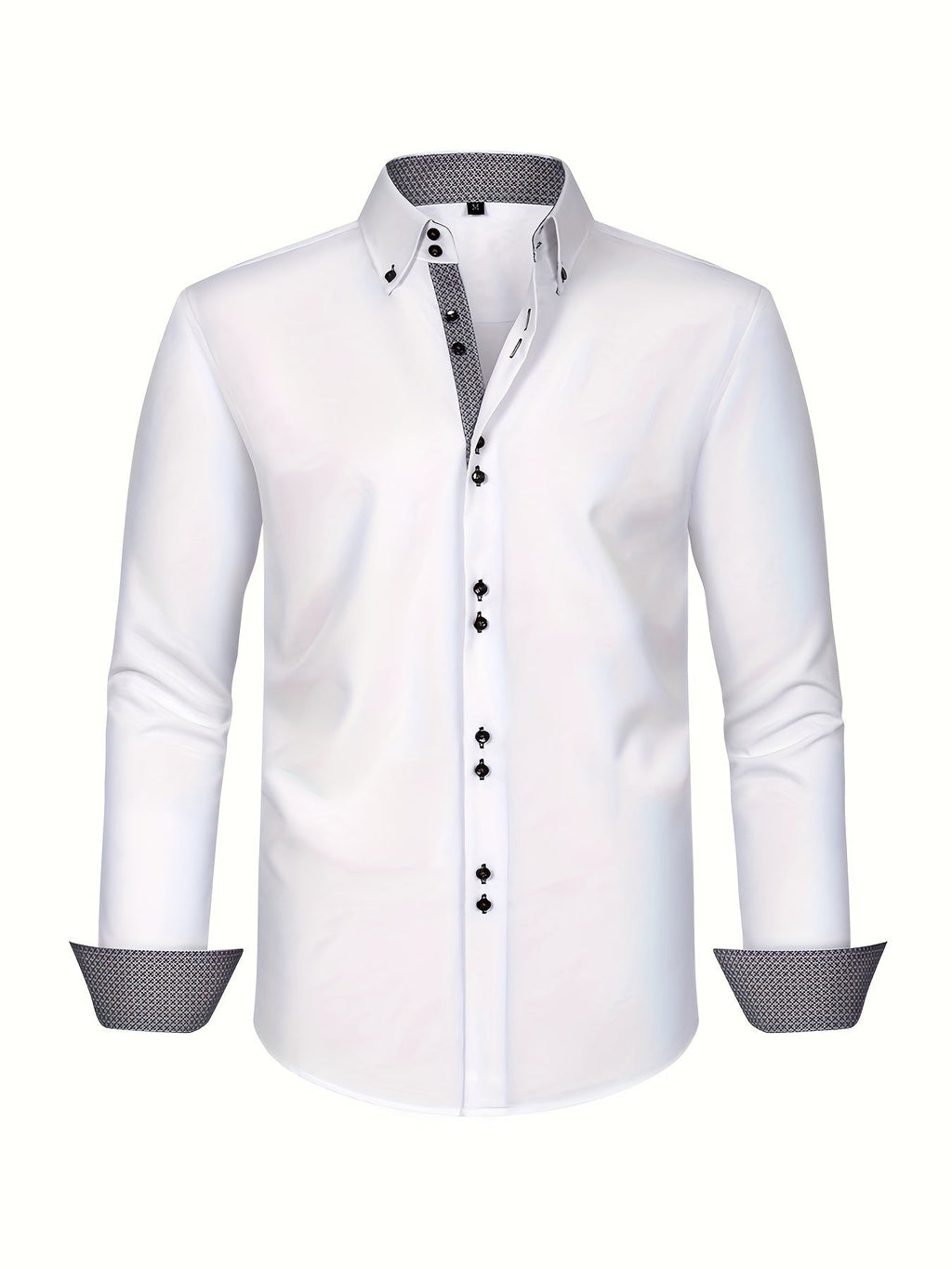 Chemise légère élégante à détails contrastés coupe confortable homme – Larmor