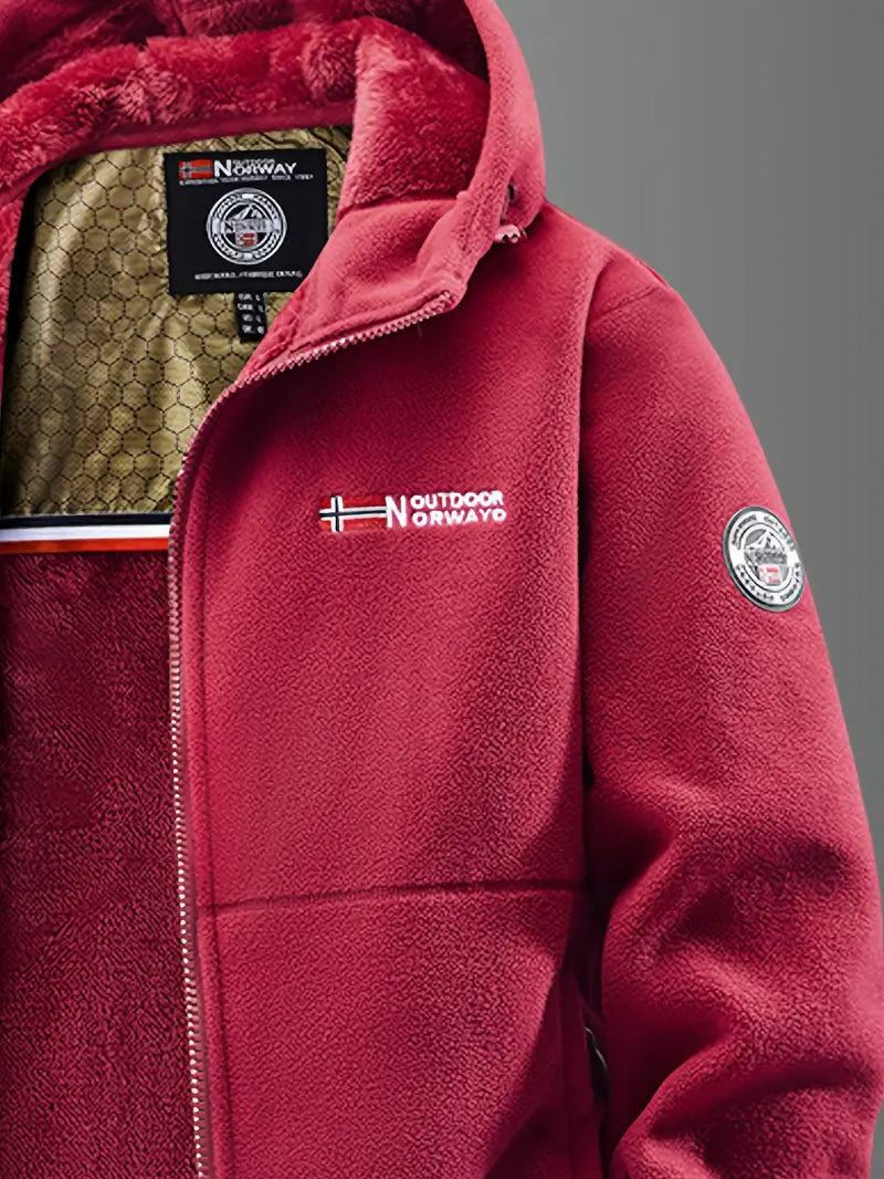 Veste en polaire thermique zippée col montant homme – Carantec