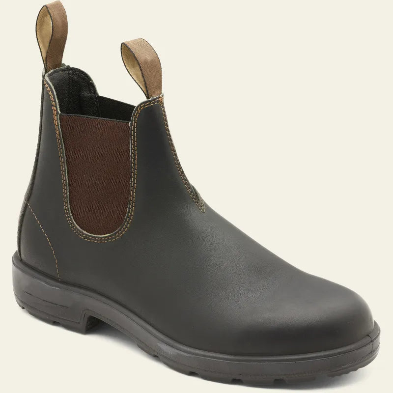 Bottines Chelsea imperméables aspect cuir à enfiler homme – Flavigny