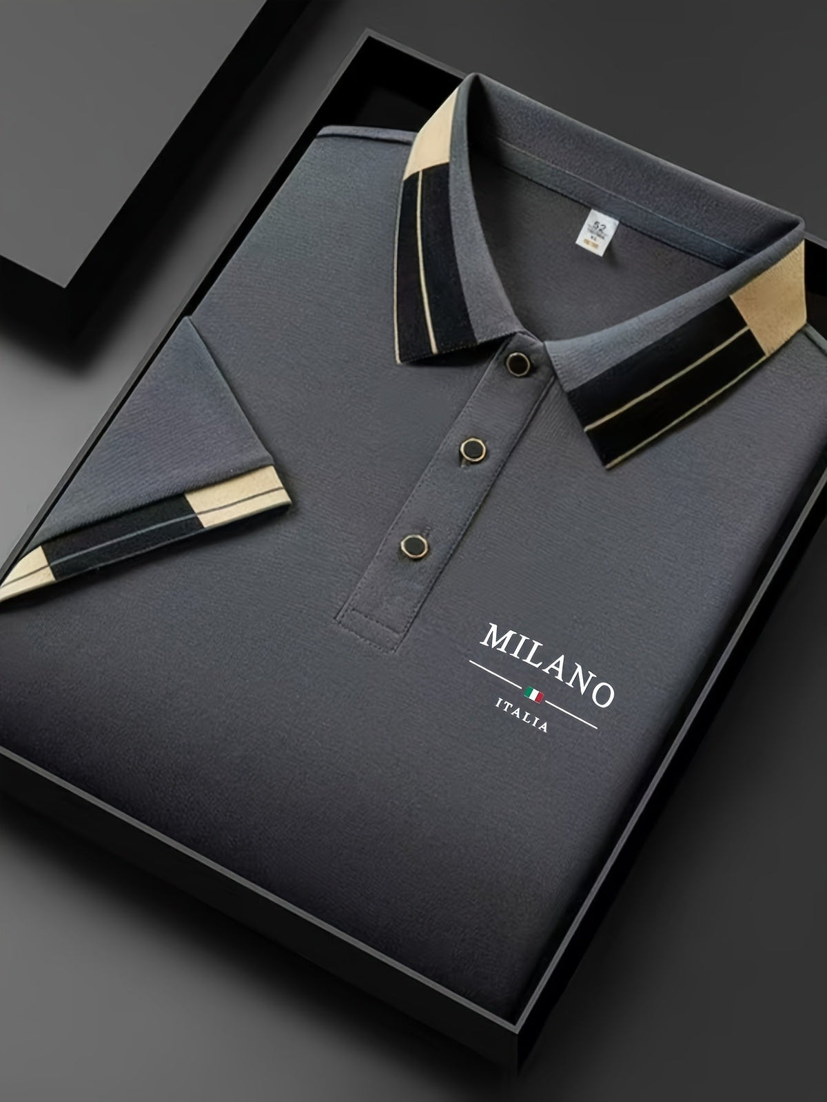 Polo maille aérée à col boutonné