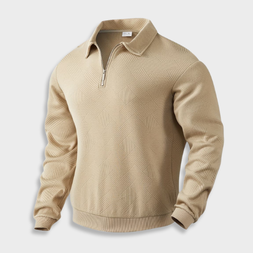 Pull en maille à motif géométrique