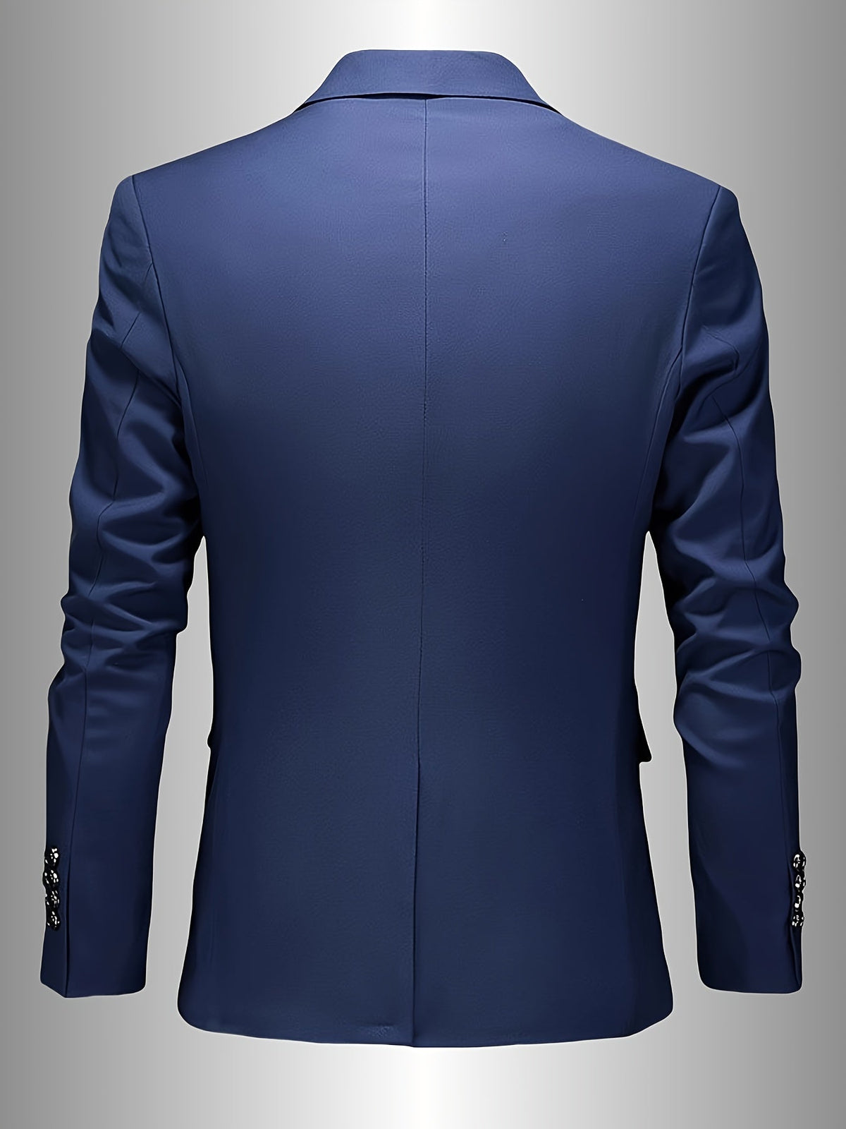 Blazer uni coupe ajustée à col revers