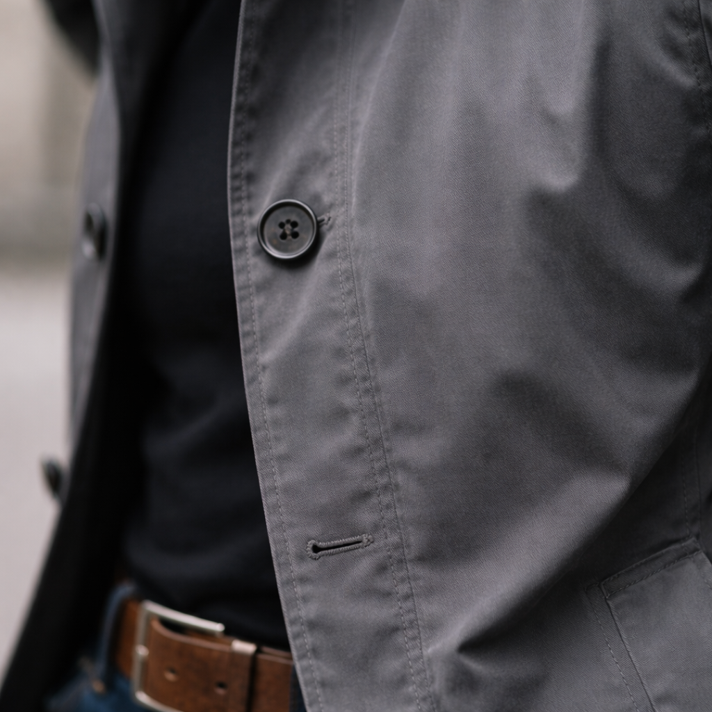 Manteau urbain coupe structurée