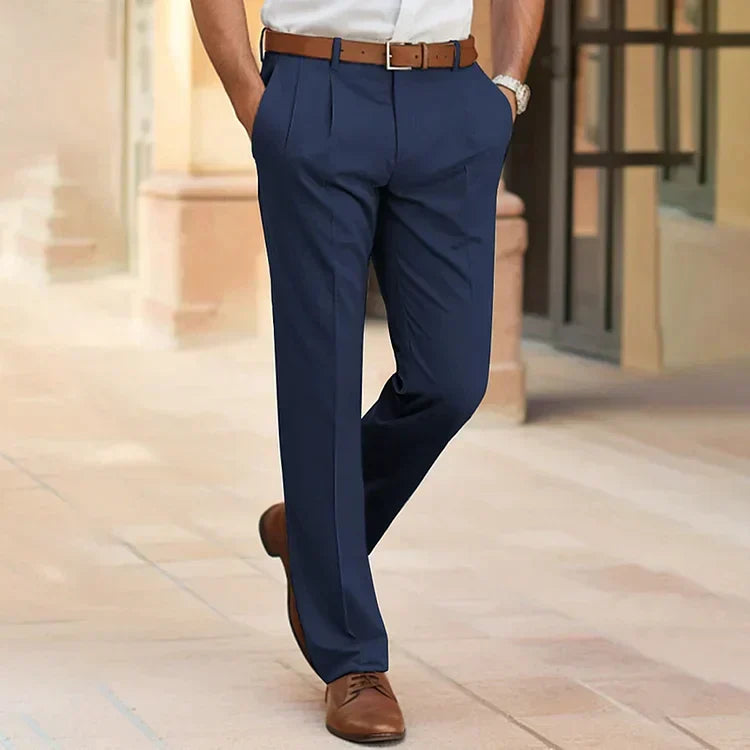 Pantalon coupe épurée style soigné décontracté homme – Chavignol