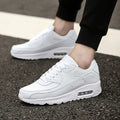 Baskets en cuir blanc semelle rehaussée amortie homme – Angers