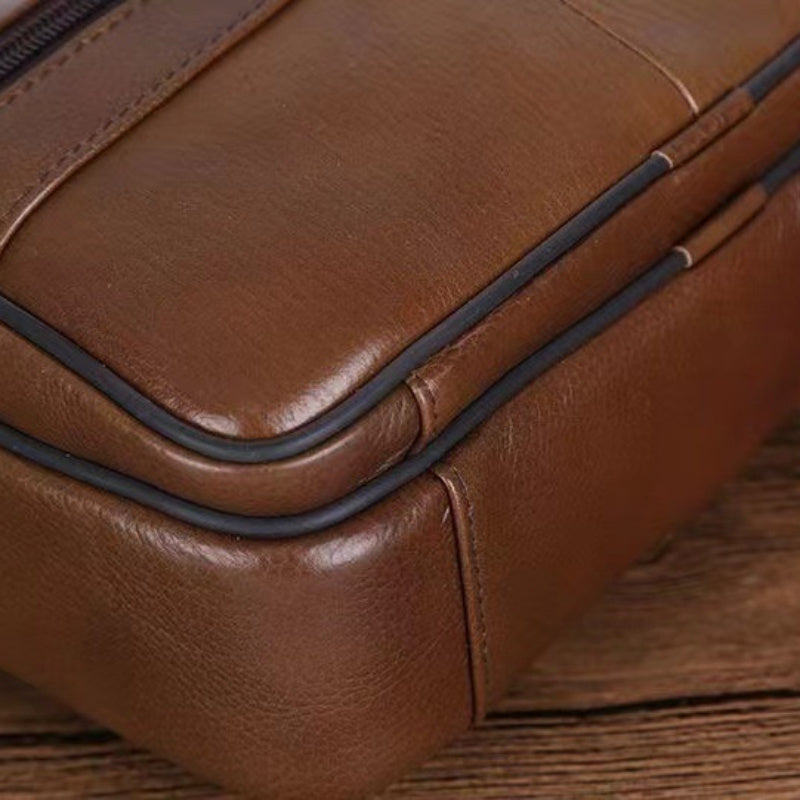 Sac bandoulière multipoches texturé compact style sobre et élégant homme – Époisses