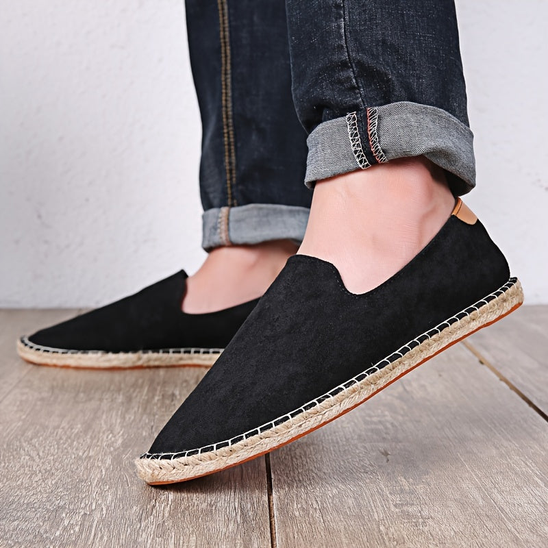 Espadrilles mocassins en toile à enfiler pour le quotidien homme – Orcières